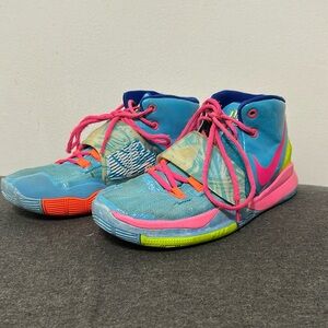 Nike Kids Sneakers - Blue and Neon Pink